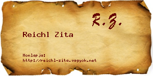 Reichl Zita névjegykártya